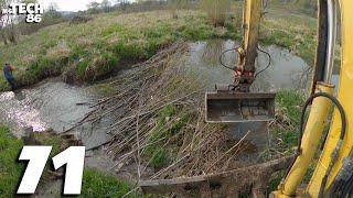 We Drain The Little Lake - Beaver Dam Removal With Excavator No.71 - Cabin View