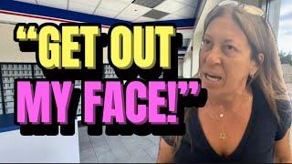 ASSAULT: Karen Plays The Victim After Attacking Photographer in Public - United States Post Office