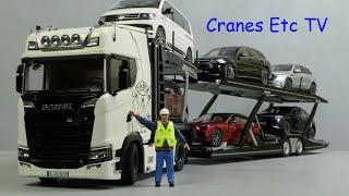 NZG Scania 730S + Lohr Car Transporter by Cranes Etc TV