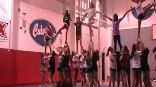 Kristin cheer team practice