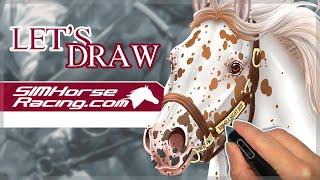 DRAWING a Appaloosa PORTRAIT - Simhorseracing.com