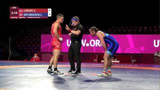 1/8 GR - 87 kg: V. LUBURIC (CRO) v. Z. DATUNASHVILI (SRB)