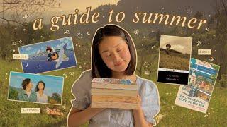 summer essentials ️ books, movies, tv shows & my bucket list