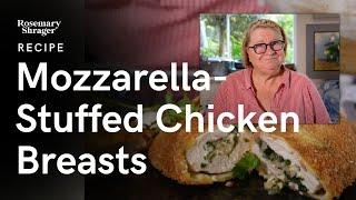 Cook with Rosemary Shrager: Mozzarella-Stuffed Chicken Breasts with Pancetta & Salad