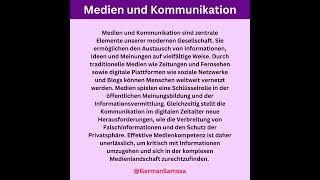 Medien und Kommunikation | Learn German With Dialogues | German Samosa  #deutsch #germanlevela1