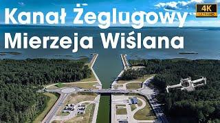 Kanał żeglugowy Mierzeja wiślana | dji mini 3 | lato 2024 | 4k