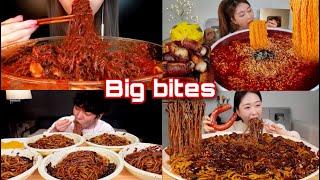 MUKBANGERS TAKING EXTREME BITES MUKBANG BIG BITES