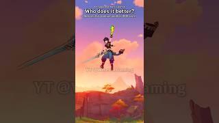 [Part 4] So, who floats with style next?  #genshinimpact #shorts #kinich #rosaria #nahida #gaming