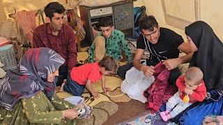 Chavil's family meeting with Mohammad's family in the mountains