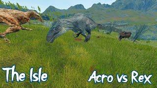 The Isle - Акрокантозавр против Рексов (Acrocanthosaurus vs Rex)