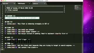 Quick Tip: Streamline Your TODO Lists in Sublime Text 2