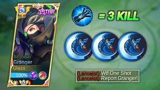 GRANGER 3rd SKIL = 3 KILL! THIS BUILD FOR GRANGER BROKEN DAMAGE - MLBB