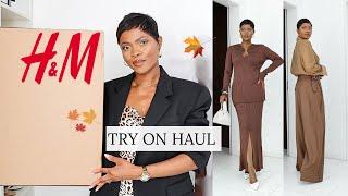 H&M FALL HAUL & TRY ON | ama loves beauty