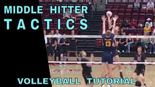 Middle Hitter Tactics - Volleyball Tutorial (how to spike a volleyball)