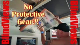 Nomadic Fanatic installs insulation shirtless with zero PPE