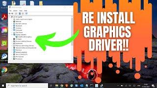 How To Reinstall Graphics Driver Display Driver on Windows (2022)