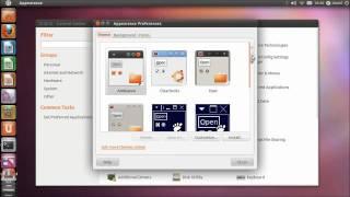 Accessing System Settings to change your theme in Ubuntu 11.04