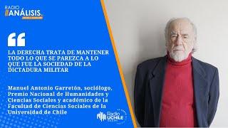 Manuel Antonio Garretón analiza el estallido social y la reacción del sistema político