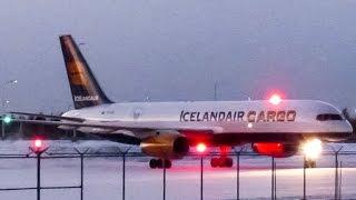 Icelandair Cargo 757-200F (B752) departing Mirabel (YMX/CYMX)