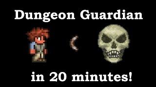 The Fastest Way To Kill The Dungeon Guardian In Terraria 1.4!