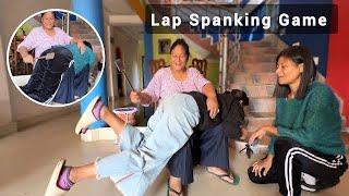 Over the Knee Spenking with Spoon & Hanger / Funny Video / PriyaSheetalGamez