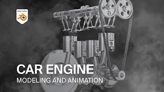 Engine Working Animation | Blender | Motion graphic