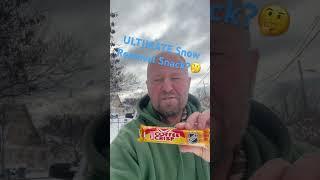 Ultimate Snow Snack #snow #winter #snacks #coffee #crisp