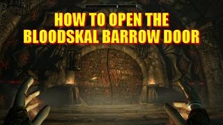 Skyrim Remastered - How to Open the Bloodskal Barrow Door (Raven Rock Mine Bloodskal Blade Puzzle)