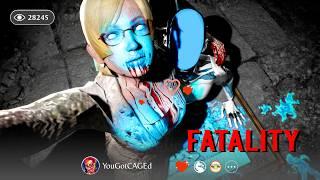 MK1 Zombie Jessica Mccartney Performs All Fatalities - Dead Rising