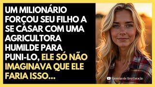 Um milionário forçou seu filho a se casar com uma agricultora humilde, ele só não imaginava que...