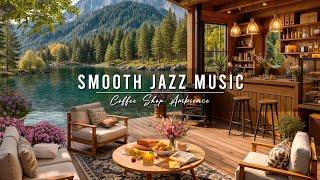 Relaxing Jazz Instrumental Music  Cozy Coffee Shop Ambience with Smooth Jazz Music & Rain Sounds