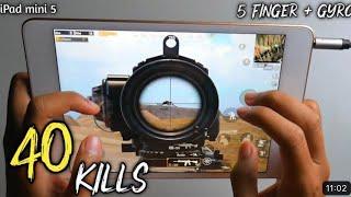 Full Handcam ipad Mini 5 Five Finger + Gyro | Pubg Mobile | Star Usman Yt