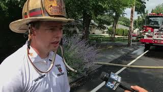 Swatara Township Fire Chief Michael Ibberson media brief on Chambers Hill Rd. house fire