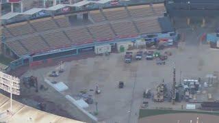 Dodger Stadium renovations underway