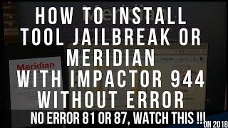 SOLVED! HOW TO FIX CYDIA iMPACTOR 2018 error 81 revoke setting still error 87 ,now u can Jailbreak:)