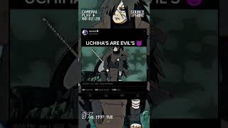 UCHIHA ARE EVIL'S  #shorts #shortvideo #naruto #boruto #viral #anime