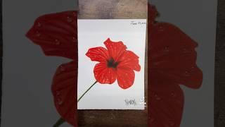 June Drawing Challenge Day 25 #art #drawing #junedrawingchallenge #hibiscusdrawing #flowerdrawing