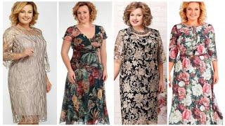 75+Elegant Designer Plus size women Formal Cocktail sheath Chiffon Floral Dresses @fashionstar7861