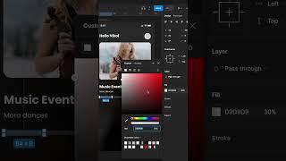 Mobile App UI/UX Design in Figma Music App #shorts #design #ui #uidesign #figma #tutorial