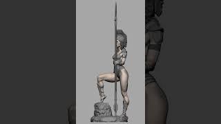 Spearwoman Zbrush