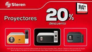 ¡Llegó El Buen Fin a Steren! - 20% de Descuento en Proyectores.