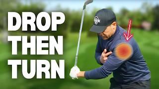 The TRICK To STAY DOWN Through Impact In The Golf Swing!