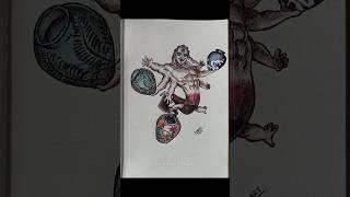 upper moon characters, speed drawing #anime #drawing #demonslayer #art #animedrawing #animeart #fyp
