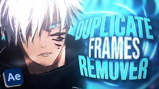 Remove Duplicate Frames in ONE Click / After Effects Script for Anime Edits