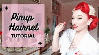 Pinup Hairnet Tutorial For Vintage Hairstyling with Miss Lady Lace!