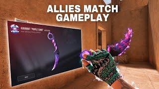 STANDOFF 2 - Allies Match Gameplay! -  Karambit Purple Camo 