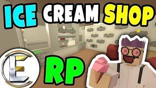 ICE CREAM SHOP RP | We do all the flavours of the rainbow! - Unturned Shop Roleplay