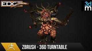 Zbrush Tutorial - Render a 360 Turntable for your Sculpts HD