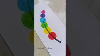 Rainbow feather drawing 🪶 #shorts #drawing #oilpastel #easy #diy #shortsvideo #paintingideas #art