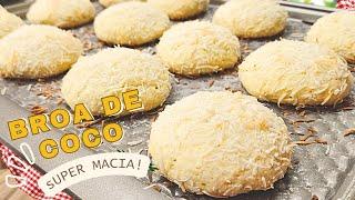 BROA DE COCO PERFEITA PARA O CAFÉ - RECEITA RÁPIDA E FÁCIL